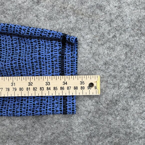 Adidas ClimaLite Women's Activewear Stretch Leggings Fitness Yoga Blue Black, XL - Picture 10 of 11